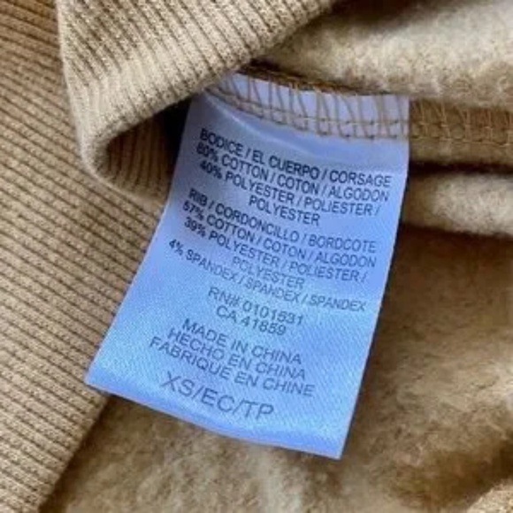 Disney Mickey Mouse Crew Neck Retro Mustard Yellow Sweatshirt Size XS - Picture 7 of 11